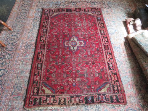 DISTRESSED ANTIQUE PERSIAN HAMADAN RUG 196CMX130CM - ADDITIONAL PHOTO 15