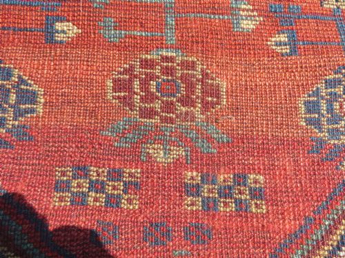 DISTRESSED ANTIQUE KHAMSEH TRIBAL RUG 211CM X 137CM - ADDITIONAL PHOTO 17