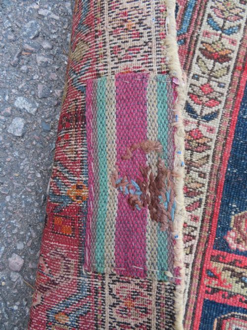 DISTRESSED ANTIQUE NORTH WEST PERSIAN LONG RUG 197CM X 104CM - ADDITIONAL PHOTO 5
