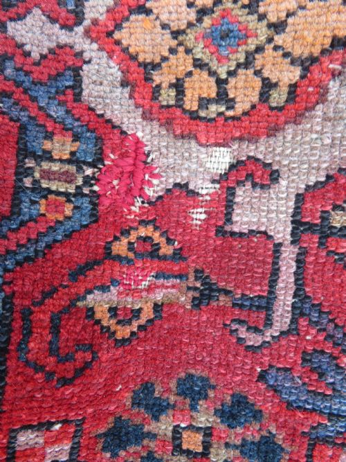 DISTRESSED ANTIQUE NORTH WEST PERSIAN LONG RUG 197CM X 104CM - ADDITIONAL PHOTO 18