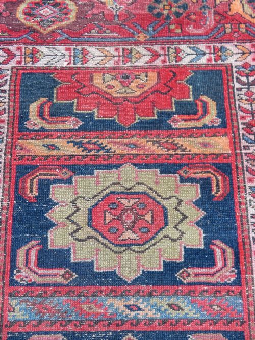 DISTRESSED ANTIQUE NORTH WEST PERSIAN LONG RUG 197CM X 104CM - ADDITIONAL PHOTO 3