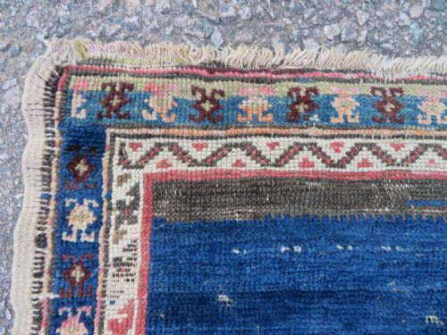DISTRESSED ANTIQUE TURKISH LONG RUG RUNNER 251CM X 103CM - ADDITIONAL PHOTO 3