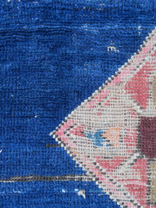 DISTRESSED ANTIQUE TURKISH LONG RUG RUNNER 251CM X 103CM - ADDITIONAL PHOTO 6
