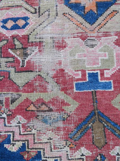 DISTRESSED ANTIQUE TURKISH LONG RUG RUNNER 251CM X 103CM - ADDITIONAL PHOTO 9
