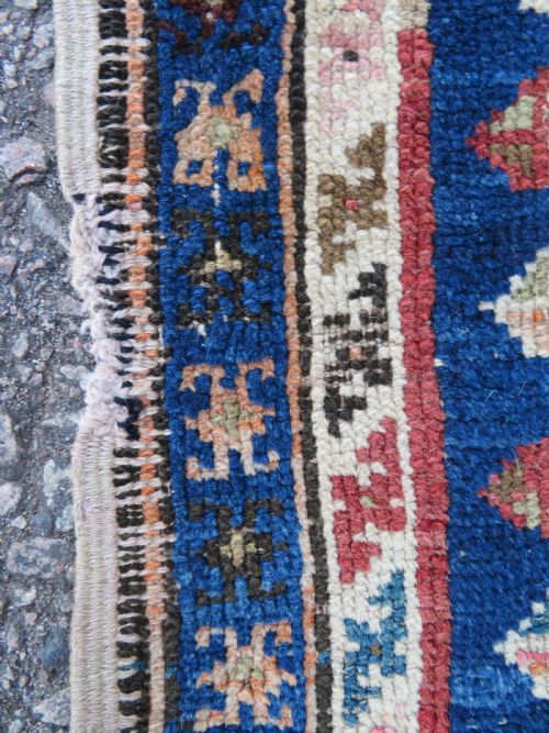 DISTRESSED ANTIQUE TURKISH LONG RUG RUNNER 251CM X 103CM - ADDITIONAL PHOTO 13