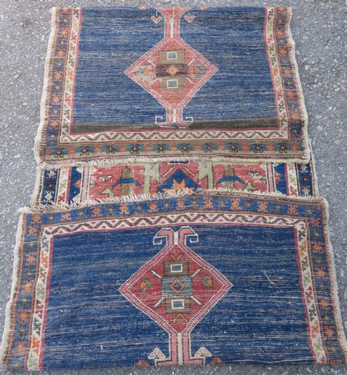 DISTRESSED ANTIQUE TURKISH LONG RUG RUNNER 251CM X 103CM - ADDITIONAL PHOTO 15