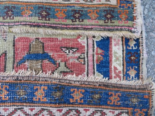 DISTRESSED ANTIQUE TURKISH LONG RUG RUNNER 251CM X 103CM - ADDITIONAL PHOTO 16
