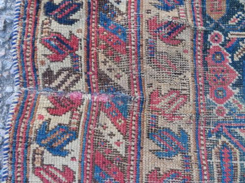 DISTRESSED ANTIQUE AFSHAR TRIBAL RUG 176CM X 123CM - ADDITIONAL PHOTO 8
