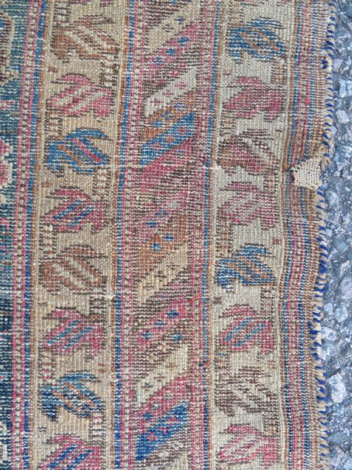 DISTRESSED ANTIQUE AFSHAR TRIBAL RUG 176CM X 123CM - ADDITIONAL PHOTO 13
