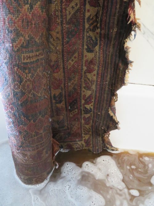 DISTRESSED ANTIQUE AFSHAR TRIBAL RUG 176CM X 123CM - ADDITIONAL PHOTO 19