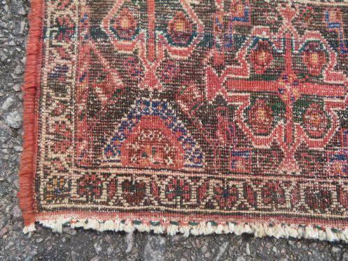 ANTIQUE BAKHTIARI TRIBAL RUG 190CM X 155CM - ADDITIONAL PHOTO 15