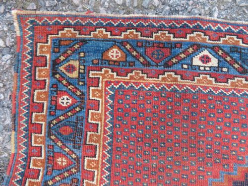 DISTRESSED ANTIQUE AFSHAR TRIBAL RUG 155CM X 123CM - ADDITIONAL PHOTO 5