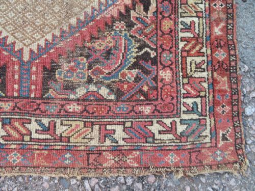 DISTRESSED ANTIQUE SARAB TRIBAL RUG 194CM X 132CM - ADDITIONAL PHOTO 9