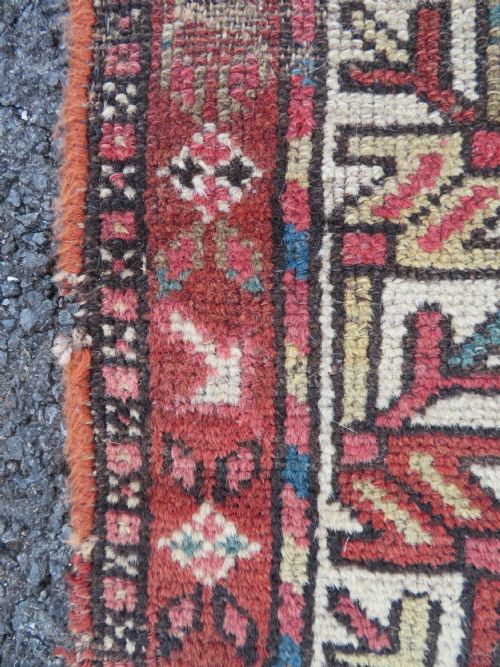 DISTRESSED ANTIQUE SARAB TRIBAL RUG 194CM X 132CM - ADDITIONAL PHOTO 2