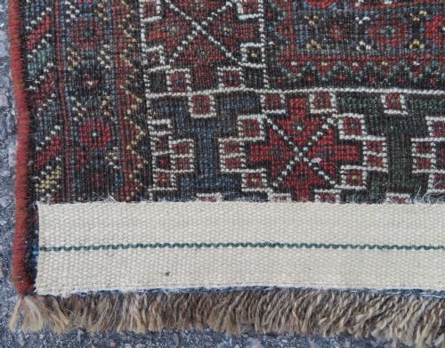 ANTIQUE KHAMSEH TRIBAL ARAB RUG 179CM X 152CM - ADDITIONAL PHOTO 19