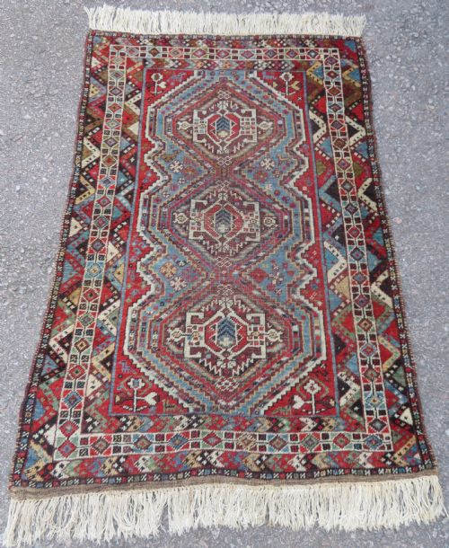 Antique Khamseh Arab Rug. 148cm X 103cm.