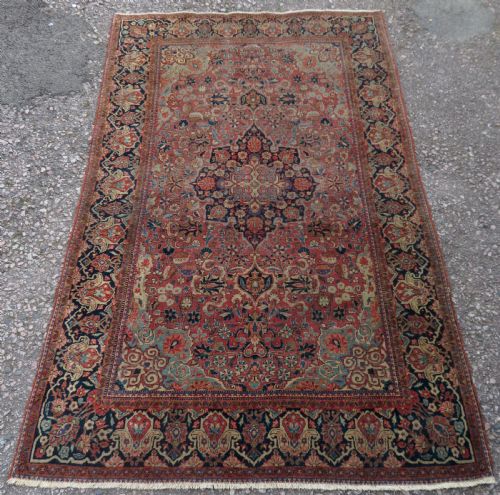 Fine Antique Kashan Rug. 206cm X 130cm.