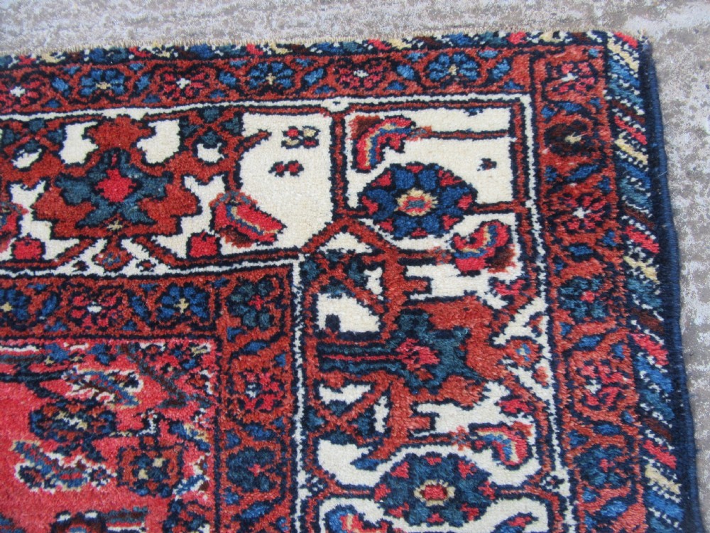 BEAUTIFUL ATTRACTIVE LARGE ANTIQUE KURDISH RUG. FINE LUMINOUS COLOURS & HERATI PATTERN. View XVI
