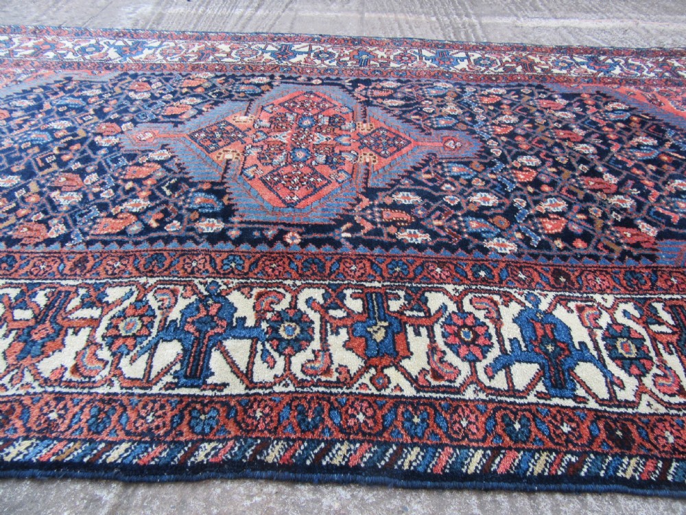 BEAUTIFUL ATTRACTIVE LARGE ANTIQUE KURDISH RUG. FINE LUMINOUS COLOURS & HERATI PATTERN. View XVII