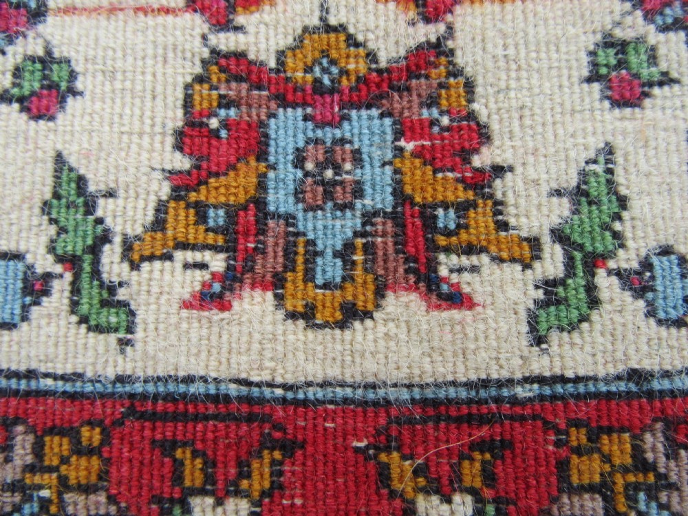 A VERY FINE ANTIQUE INDIAN RUG OF ARDABIL DESIGN. EXCEPTIONAL QUALITY KURK WOOL. View XXVI