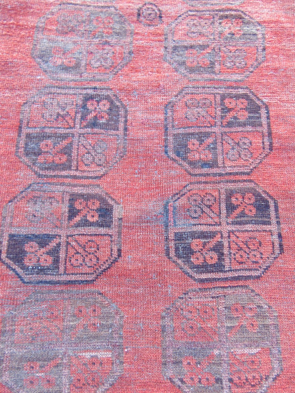 ANTIQUE ERSARI AFGHAN HALL RUNNER LONG RUG. 2ND HALF 19TH CENTURY. LOVELY SOFT COLOUR. View X