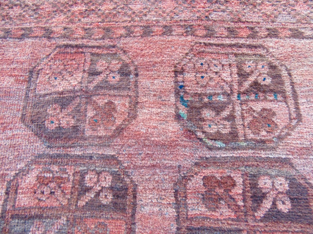 ANTIQUE ERSARI AFGHAN HALL RUNNER LONG RUG. 2ND HALF 19TH CENTURY. LOVELY SOFT COLOUR. View XIII