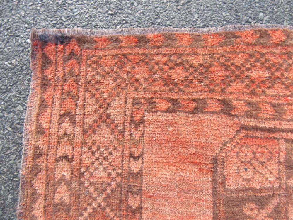 ANTIQUE ERSARI AFGHAN HALL RUNNER LONG RUG. 2ND HALF 19TH CENTURY. LOVELY SOFT COLOUR. View XIV