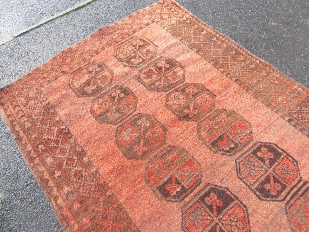 ANTIQUE ERSARI AFGHAN HALL RUNNER LONG RUG. 2ND HALF 19TH CENTURY. LOVELY SOFT COLOUR. View XV