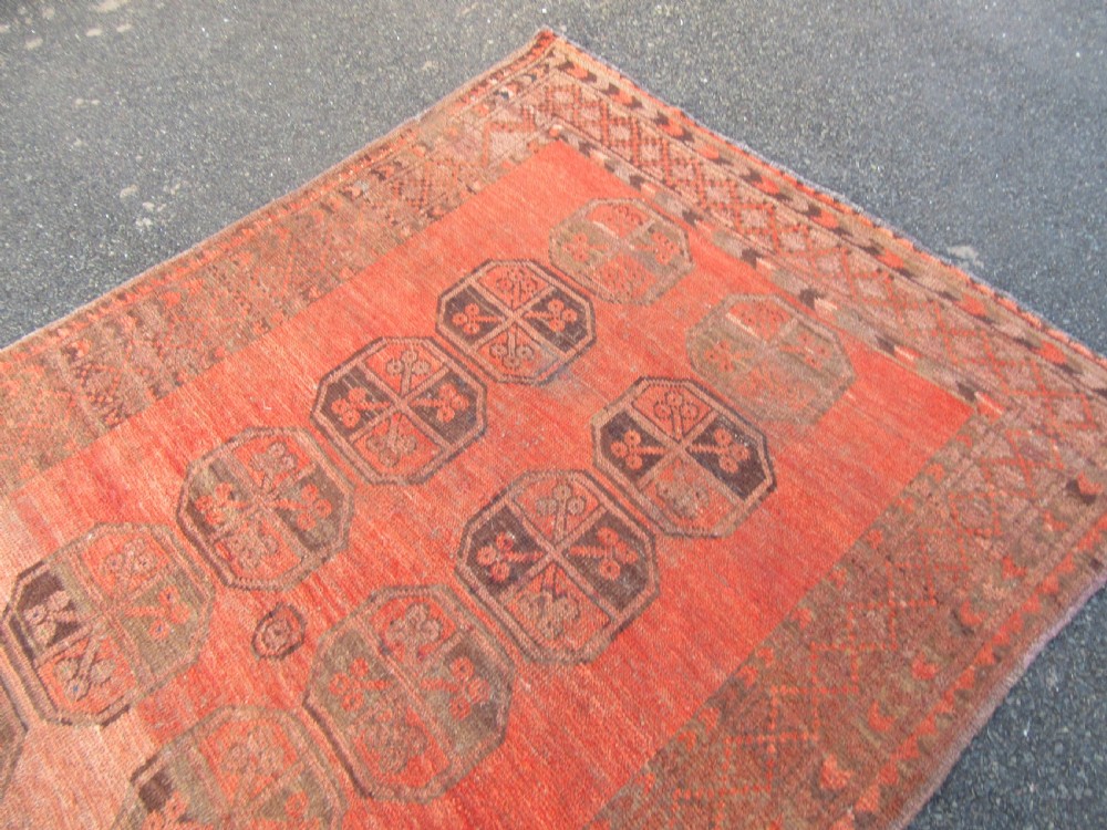 ANTIQUE ERSARI AFGHAN HALL RUNNER LONG RUG. 2ND HALF 19TH CENTURY. LOVELY SOFT COLOUR. View XVI