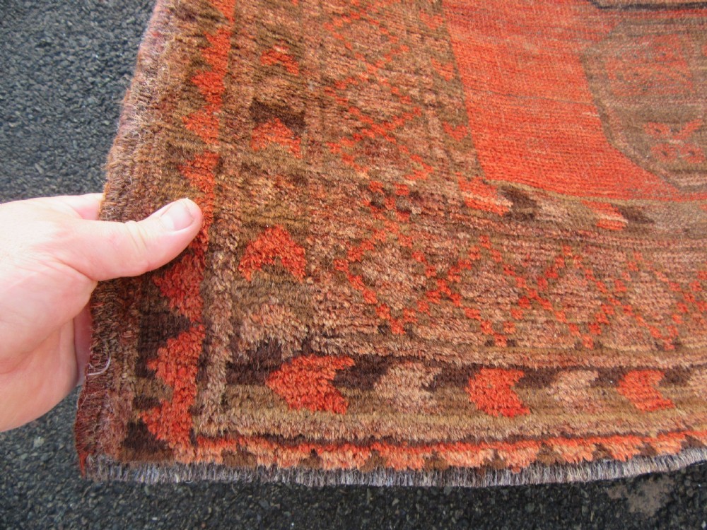 ANTIQUE ERSARI AFGHAN HALL RUNNER LONG RUG. 2ND HALF 19TH CENTURY. LOVELY SOFT COLOUR. View XIX