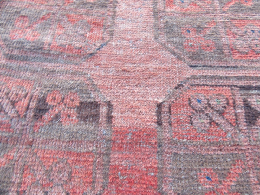 ANTIQUE ERSARI AFGHAN HALL RUNNER LONG RUG. 2ND HALF 19TH CENTURY. LOVELY SOFT COLOUR. View XXII