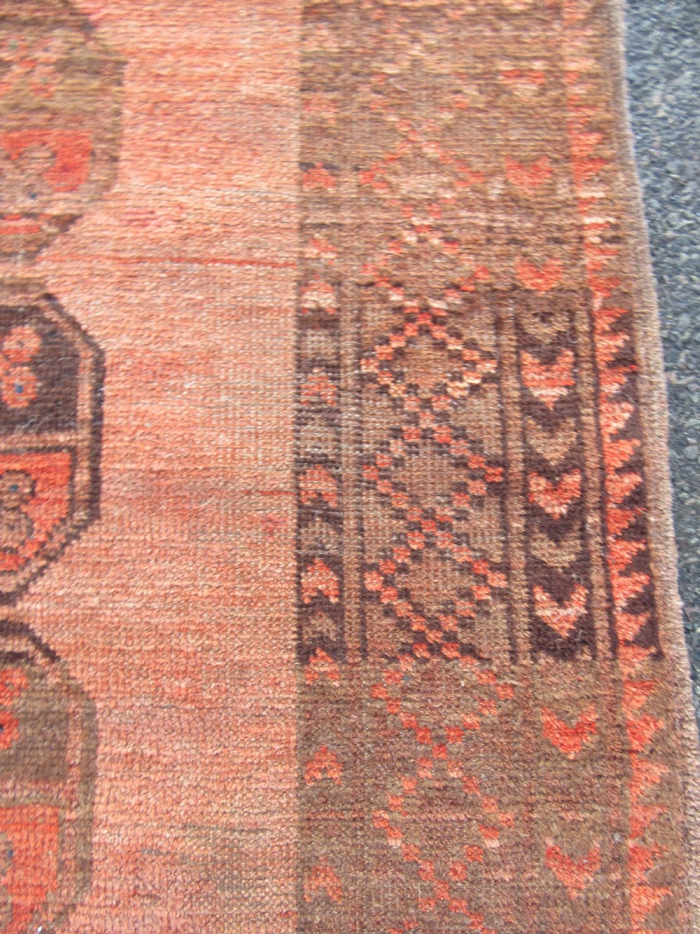 ANTIQUE ERSARI AFGHAN HALL RUNNER LONG RUG. 2ND HALF 19TH CENTURY. LOVELY SOFT COLOUR. View XXIII