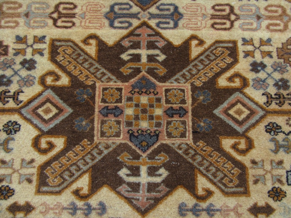 ANTIQUE CAUCASIAN ARMENIAN ERIVAN RUG. WARM SOFT COLOURS. View VIII