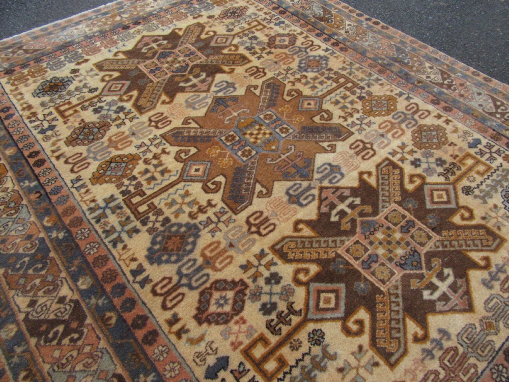 ANTIQUE CAUCASIAN ARMENIAN ERIVAN RUG. WARM SOFT COLOURS. View XIV