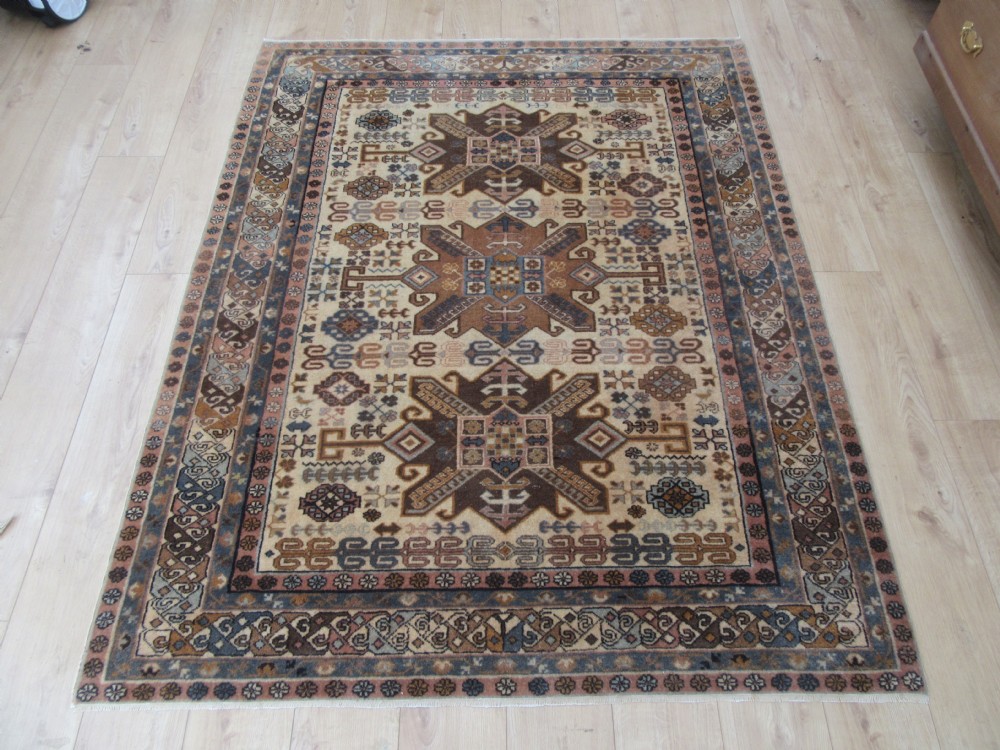 ANTIQUE CAUCASIAN ARMENIAN ERIVAN RUG. WARM SOFT COLOURS. View XXIII