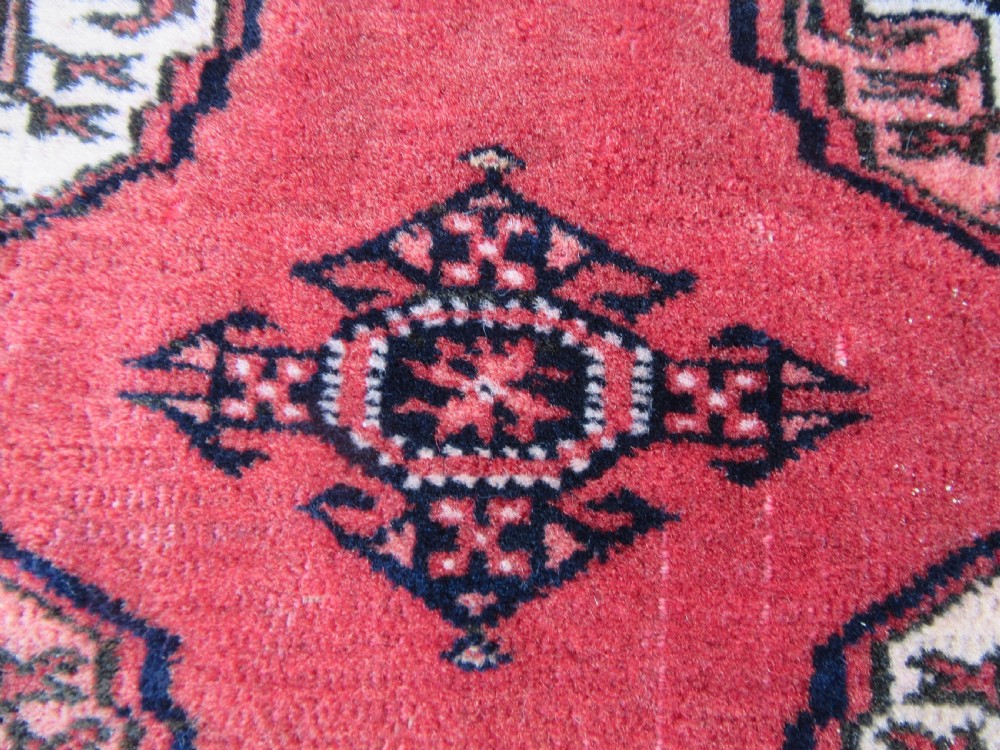 ANTIQUE COUNTRY HOUSE SHABBY CHIC AFGHAN TEKKE TURKMEN RUG. View XXI
