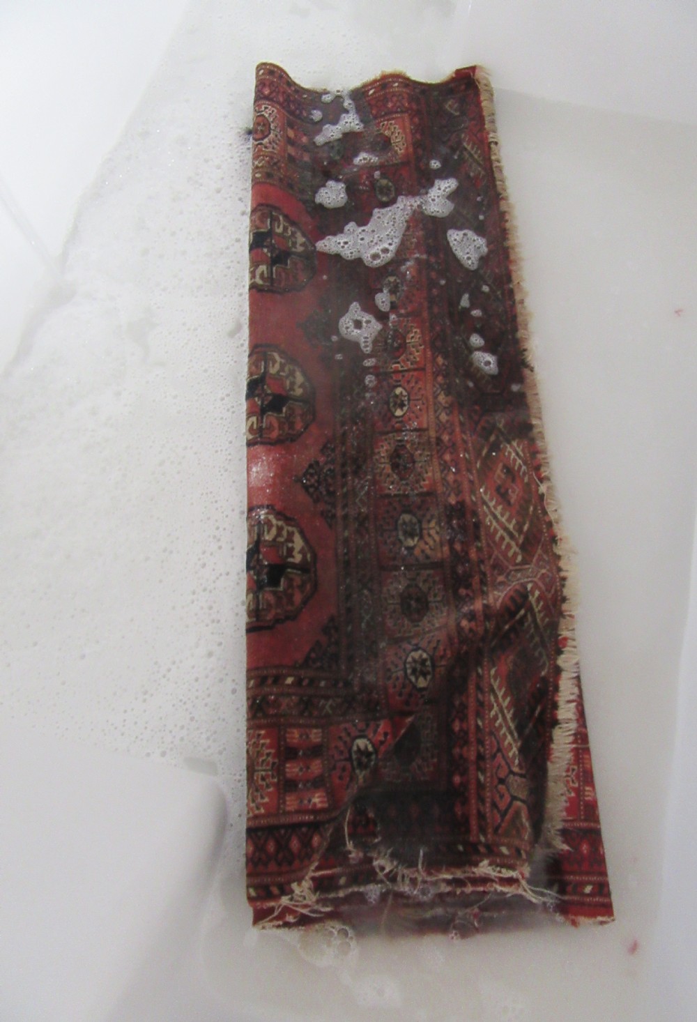 ANTIQUE COUNTRY HOUSE SHABBY CHIC AFGHAN TEKKE TURKMEN RUG. View XXX
