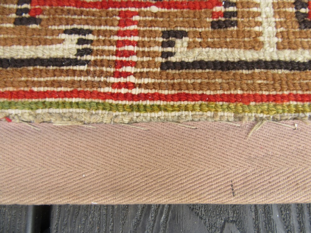 ANTIQUE COUNTRY HOUSE CHINESE TIBETAN RUG. WITH FLOWER SPRIGS & BUTTERFLIES View XXII