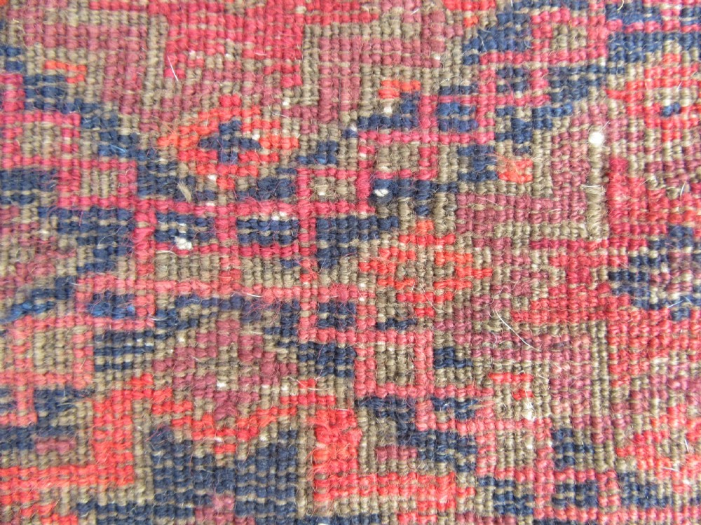 ANTIQUE COUNTRY HOUSE SHABBY CHIC BALUCH RUG. STAR ROSETTE DESIGN View XXI