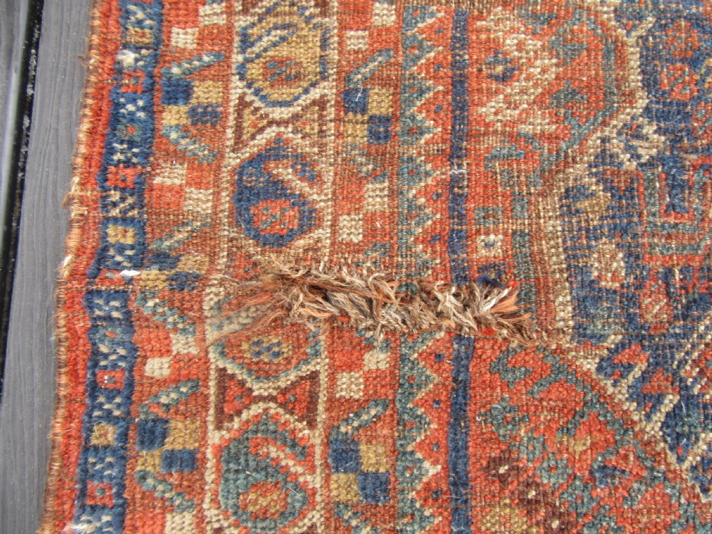 ANTIQUE COUNTRY HOUSE SHABBY CHIC QASHQAI RUG. PLETHORA OF BIRD MOTIFS. View X