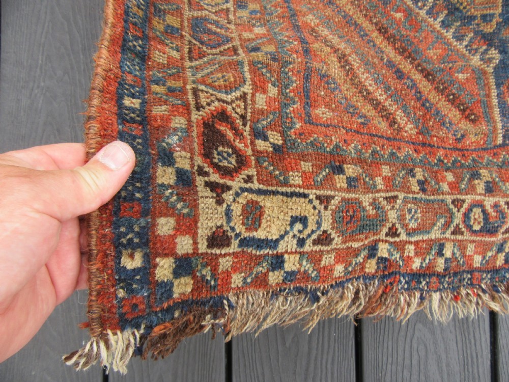 ANTIQUE COUNTRY HOUSE SHABBY CHIC QASHQAI RUG. PLETHORA OF BIRD MOTIFS. View XI