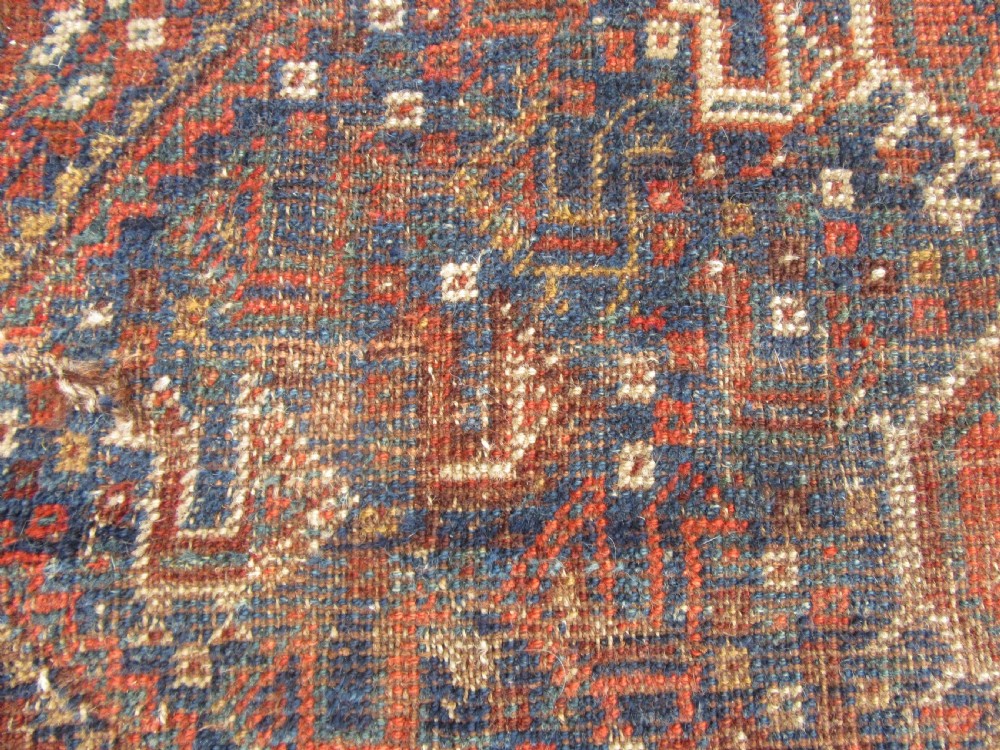 ANTIQUE COUNTRY HOUSE SHABBY CHIC QASHQAI RUG. PLETHORA OF BIRD MOTIFS. View XV