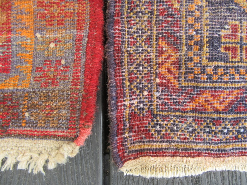 A GROUP OF THREE SMALL OLD BALUCH SCATTER RUGS. GREAT FOR SCATTERING OVER LARGER RUG View XI
