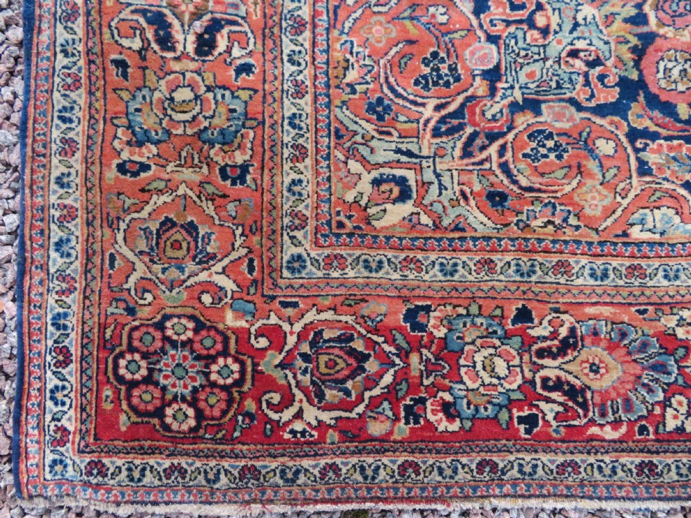 ANTIQUE KASHAN RUG. BEAUTIFUL SOFT ABRASHED COLOURS. KURK WOOL. View XII
