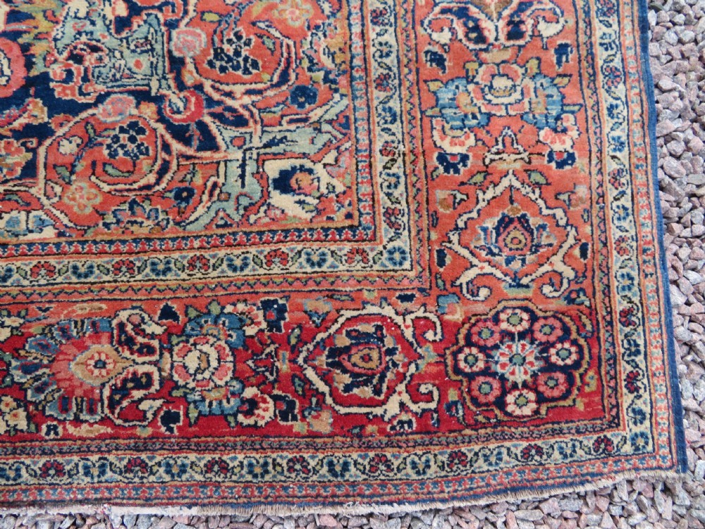 ANTIQUE KASHAN RUG. BEAUTIFUL SOFT ABRASHED COLOURS. KURK WOOL. View XIII