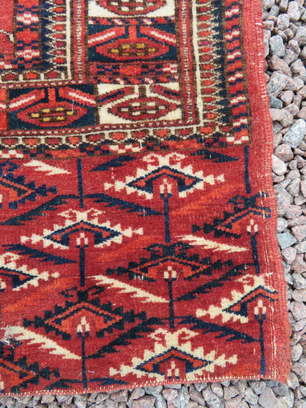 VERY FINELY WOVEN ANTIQUE TEKKE TURKMEN CHUVAL RUG. GREAT WALL ART. View VIII