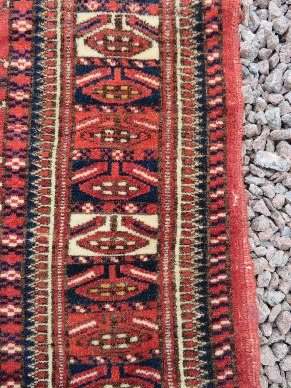VERY FINELY WOVEN ANTIQUE TEKKE TURKMEN CHUVAL RUG. GREAT WALL ART. View X