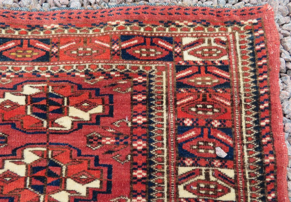 VERY FINELY WOVEN ANTIQUE TEKKE TURKMEN CHUVAL RUG. GREAT WALL ART. View XI