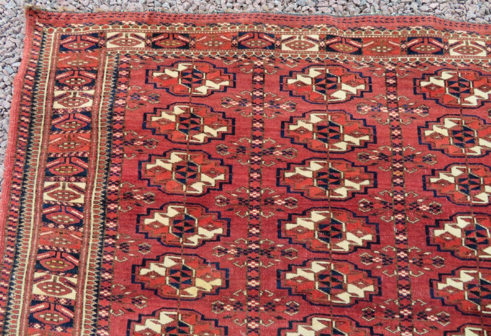 VERY FINELY WOVEN ANTIQUE TEKKE TURKMEN CHUVAL RUG. GREAT WALL ART. View XV