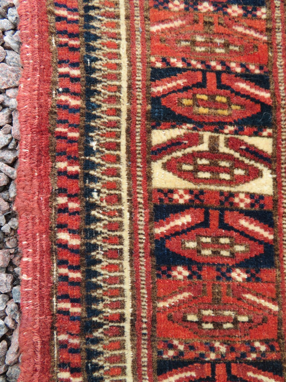 VERY FINELY WOVEN ANTIQUE TEKKE TURKMEN CHUVAL RUG. GREAT WALL ART. View XIX